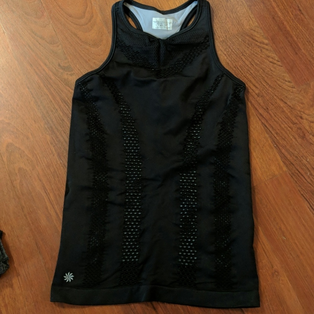 Burpee tank with built in layered shirt underneath